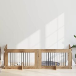 Alternative view of 4 Piece Dog Gate with Stands 401x34x60cm