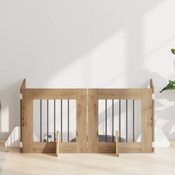 Alternative view of 4 Piece Dog Gate with Stands 241x34x60cm