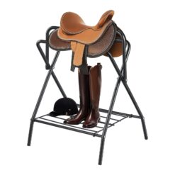Folding Saddle Rack - Black